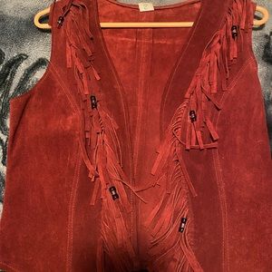 Women’s two piece leather